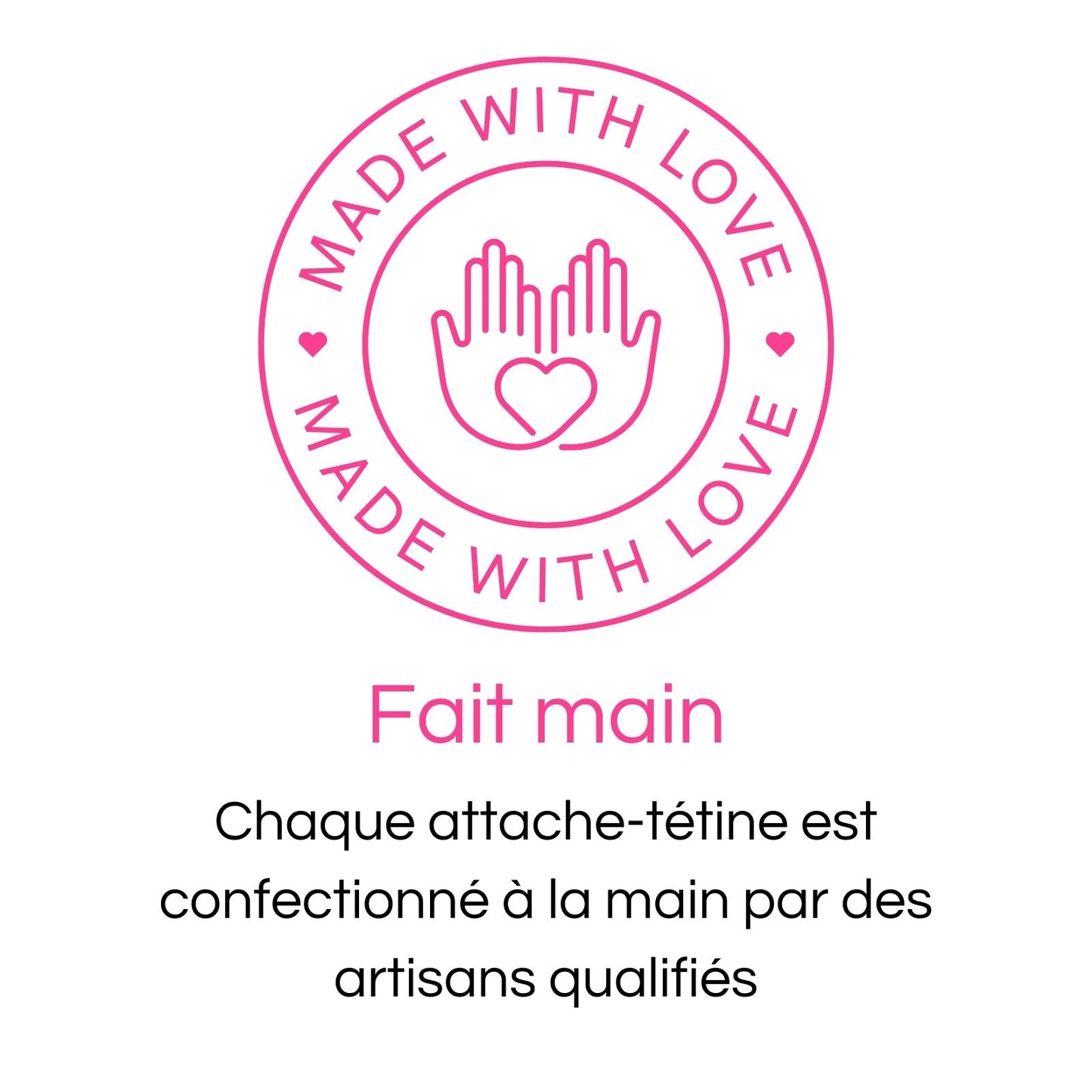 Attache tétine nom personnalisé - Idée Cadeau naissance