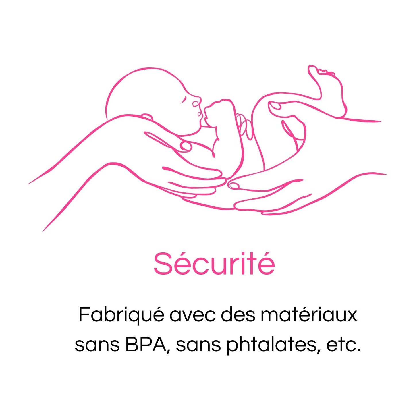 Attache tétine nom personnalisé - Idée Cadeau naissance