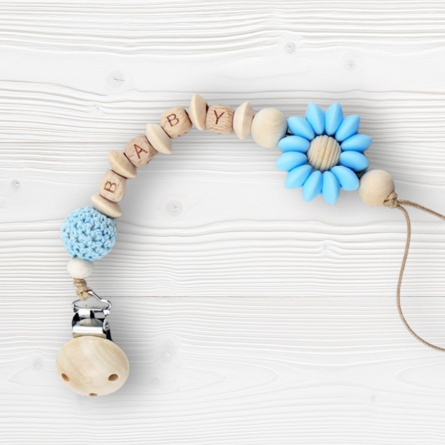 Attache tétine nom personnalisé - Idée Cadeau naissance