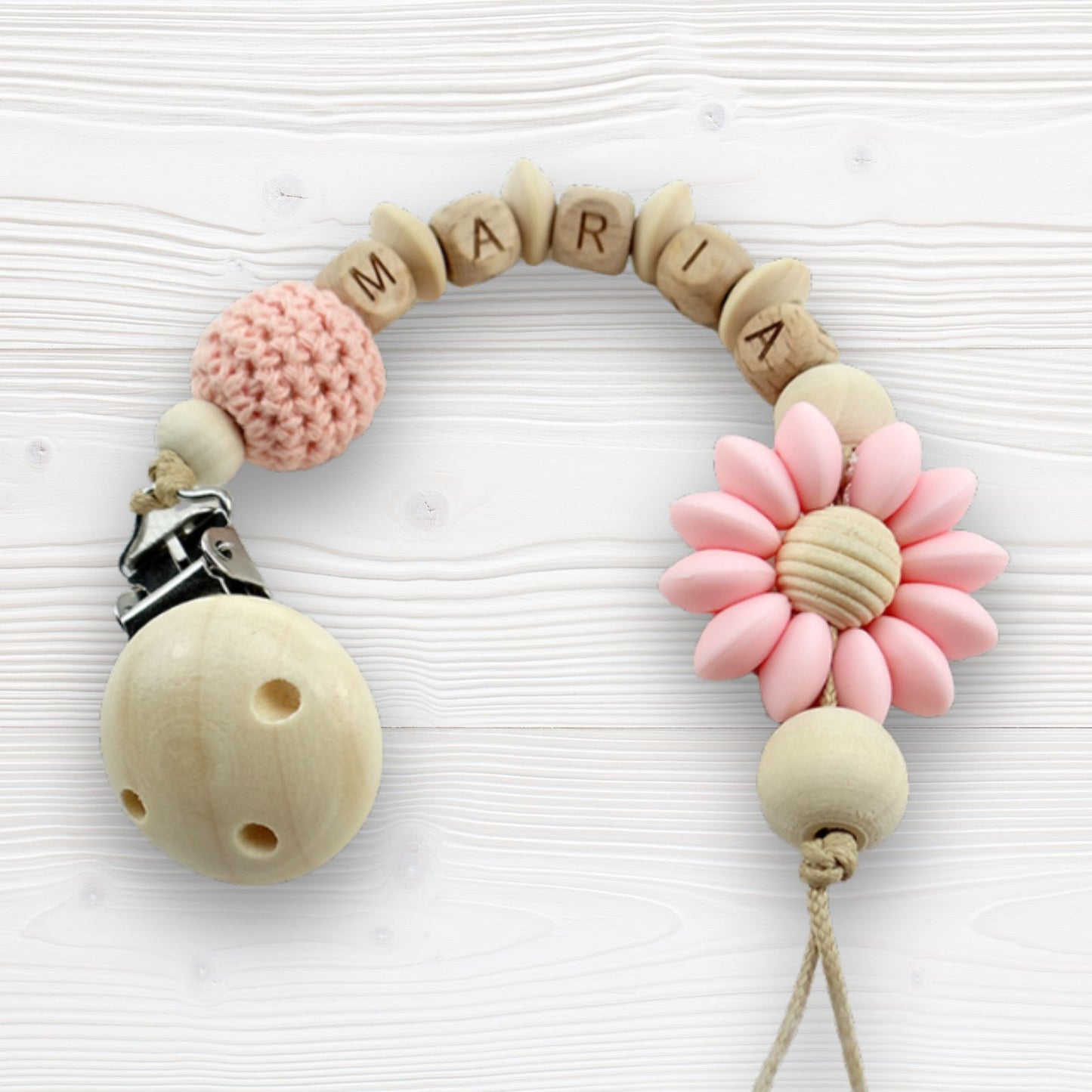 Attache tétine nom personnalisé - Idée Cadeau naissance