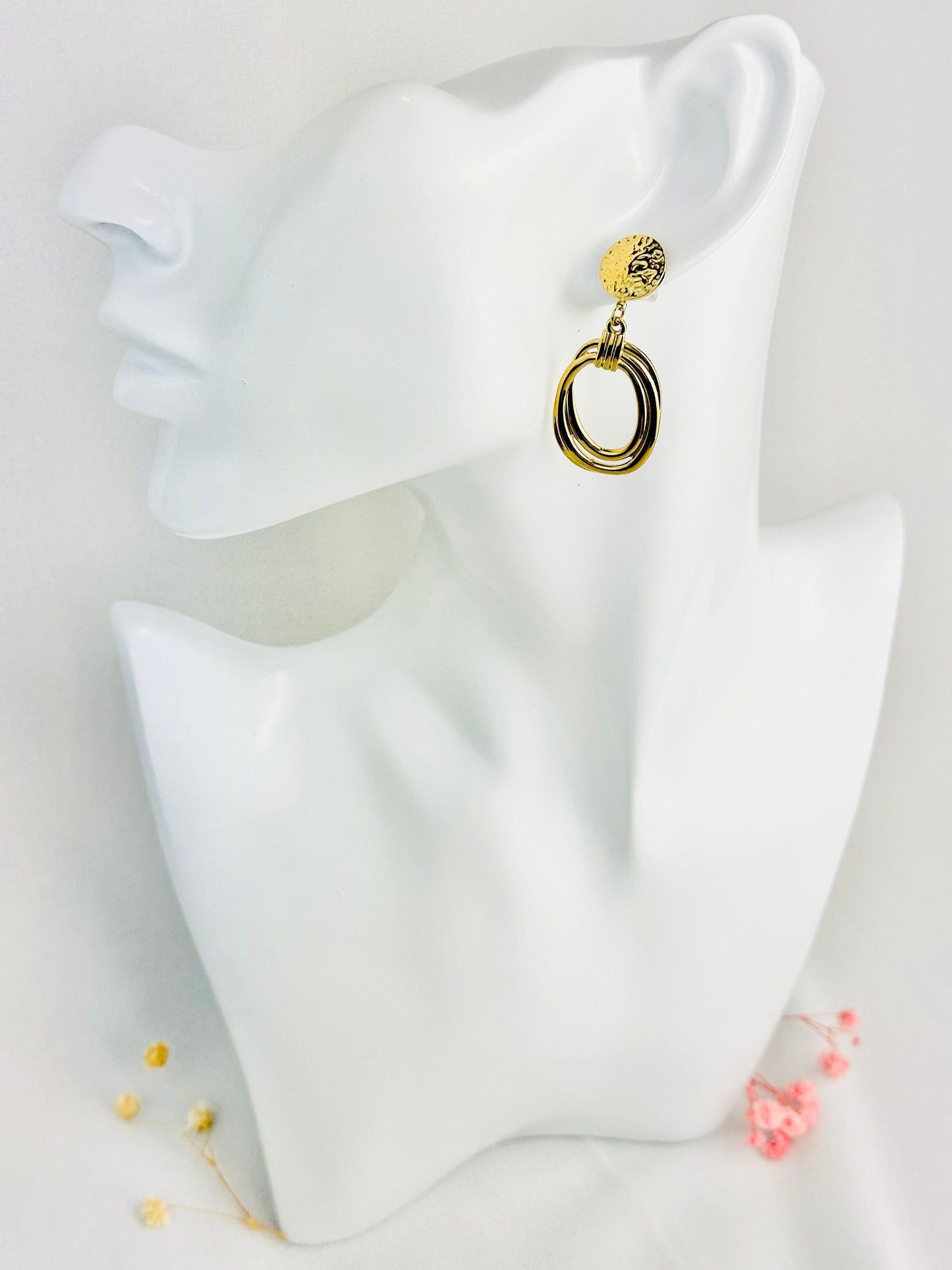boucles, boucles d oreilles, créoles, boucle d oreille, boucle d oreille femme, boucle d oreille anneau, bijou acier inoxydable, bijoux en acier inoxydable, bijoux inoxydables, bijoux acier inoxydable doré, site de bijoux acier inoxydable