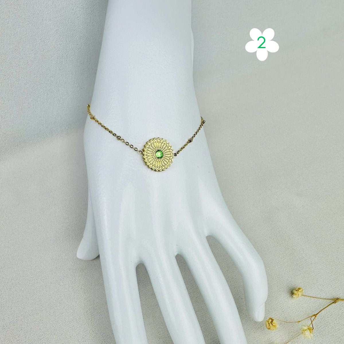 Bracelets en acier inoxydable | Pierres semi précieuses