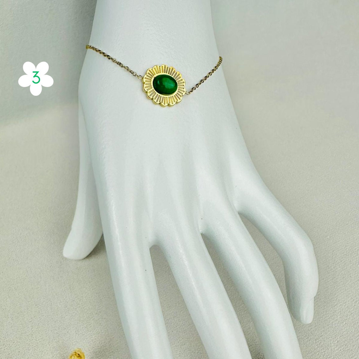 Bracelets en acier inoxydable | Pierres semi précieuses