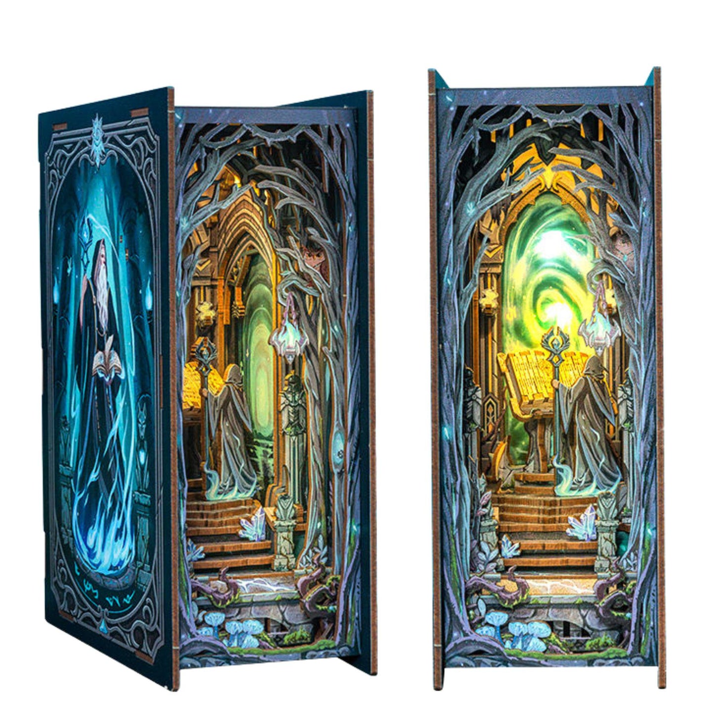 Spooky Wonderland Book Nook: DIY Magical Gate Of Wonderland Bookshelf Decoration