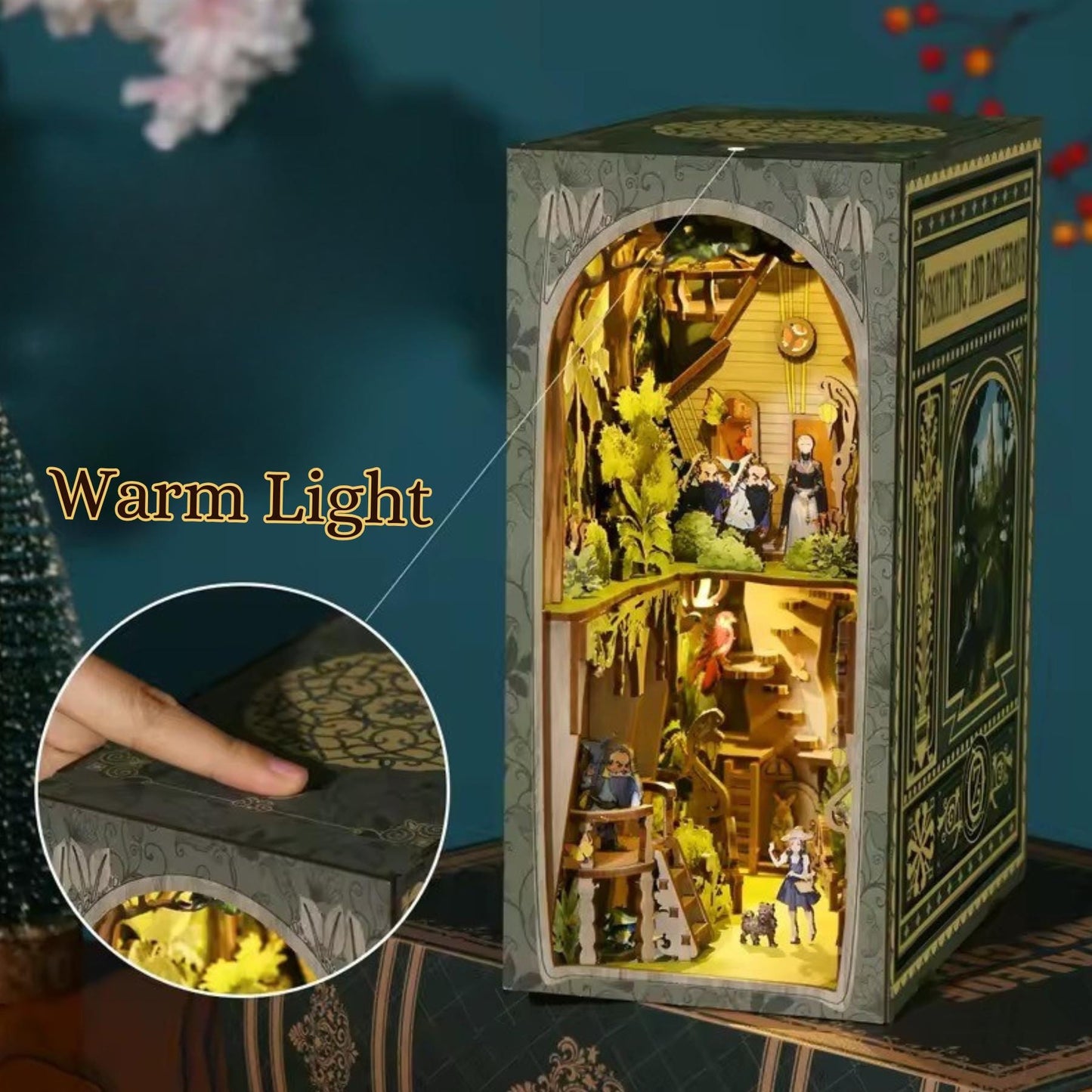 The Dreamy Wizard of Oz Book Nook | The Emerald Path 3D DIY Book ends | Bookshelf Insert