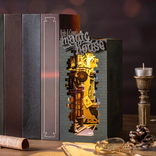 Enchantment House Book nook | Magic House | Bookshelf decoration | DIY Wooden Miniature| Perfect gift for him and her.
