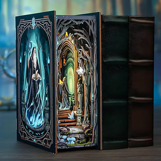 Spooky Wonderland Book Nook: DIY Magical Gate Of Wonderland Bookshelf Decoration