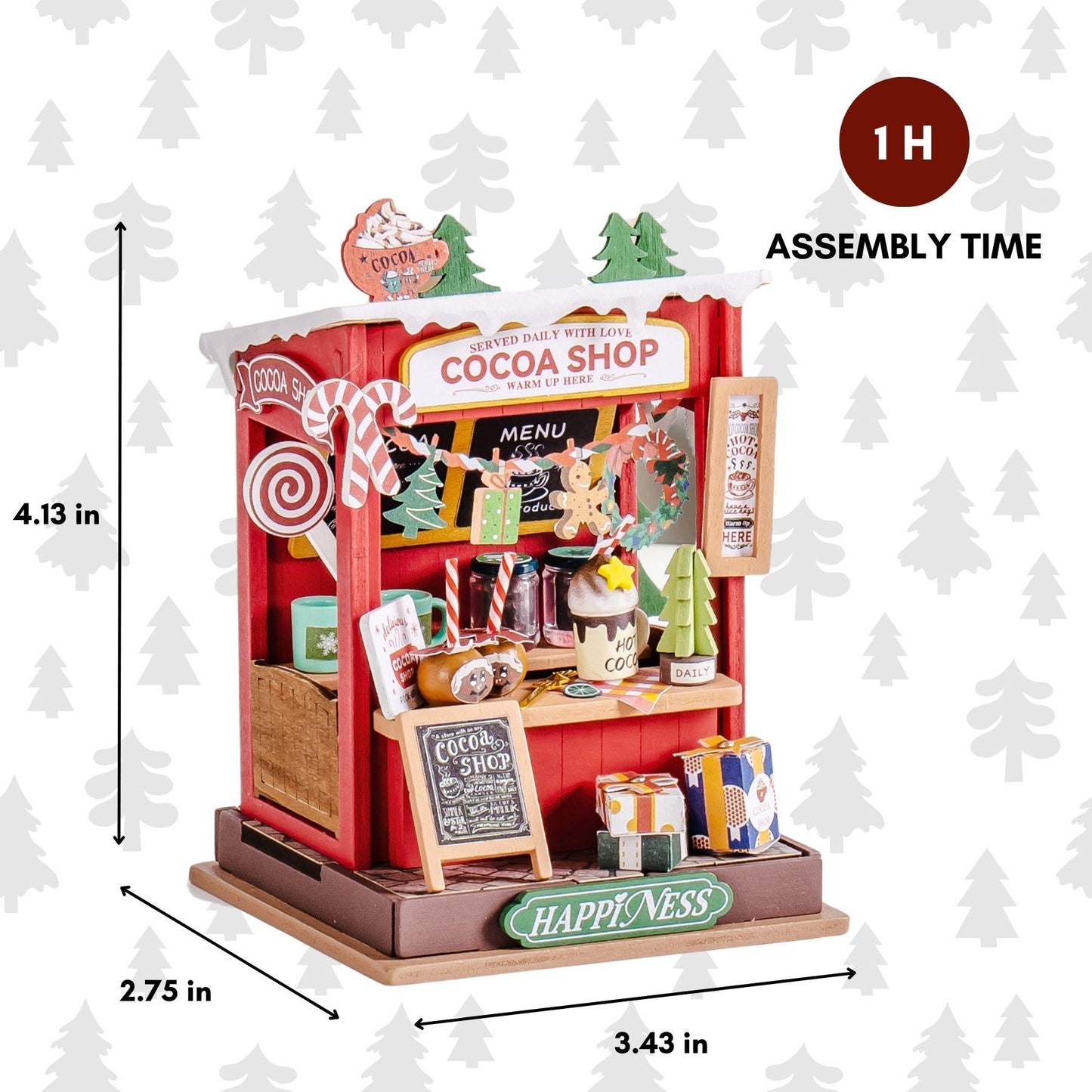 Chrismtas Book nook | Magical christmas | holiday Bookshelf decoration | DIY Wooden Miniature| Perfect gift for christmas.