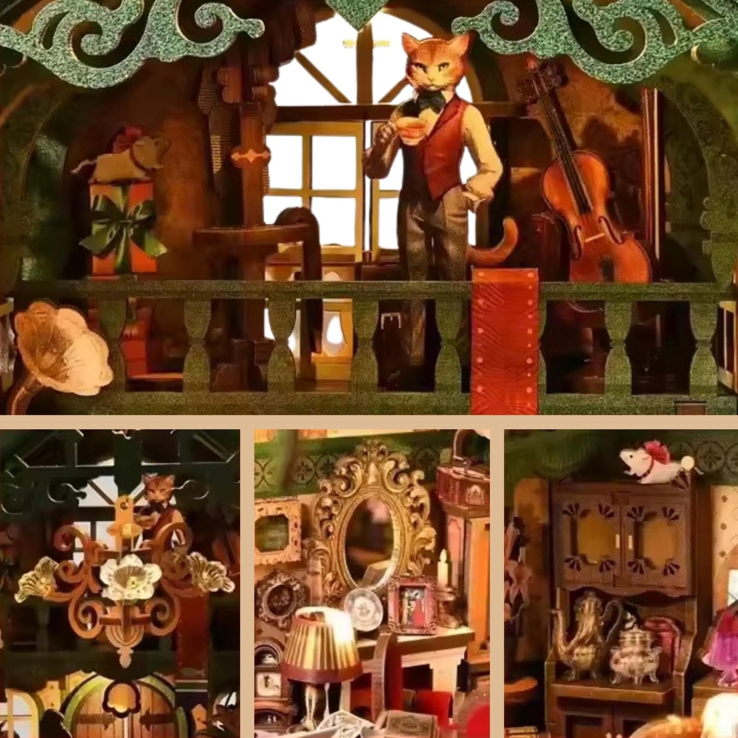 The Cat Lover's Book nook | 3D DIY  Cat Affairs Bureau Book ends | Cat themed Bookshelf insert