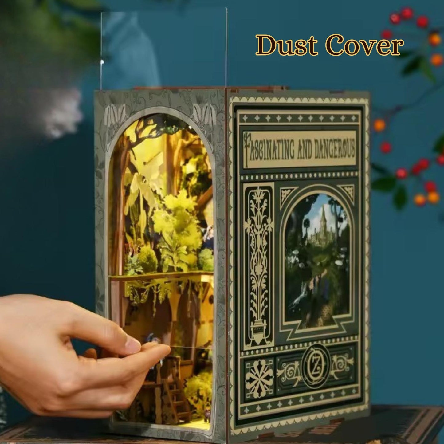 The Dreamy Wizard of Oz Book Nook | The Emerald Path 3D DIY Book ends | Bookshelf Insert